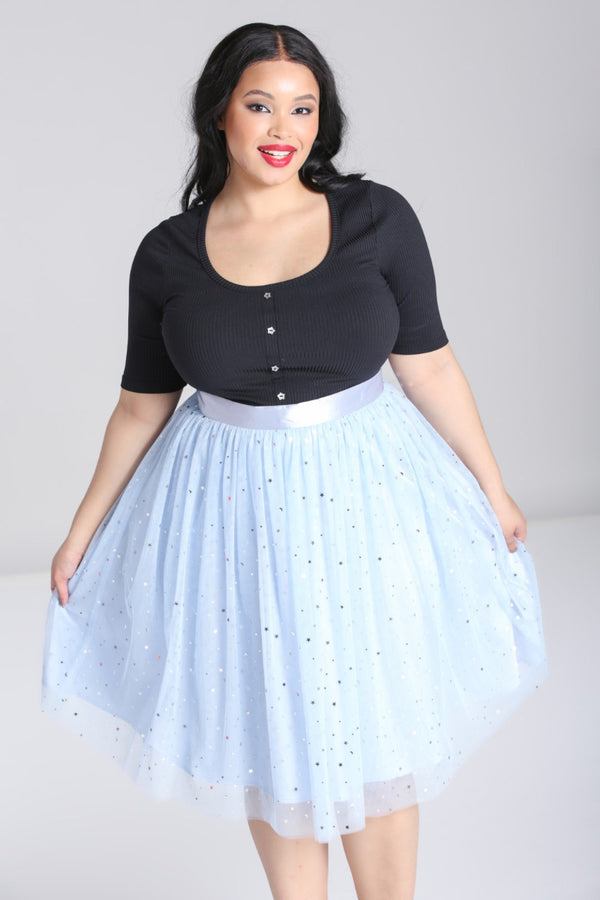 Hell Bunny Infinity 50'S Skirt Blue