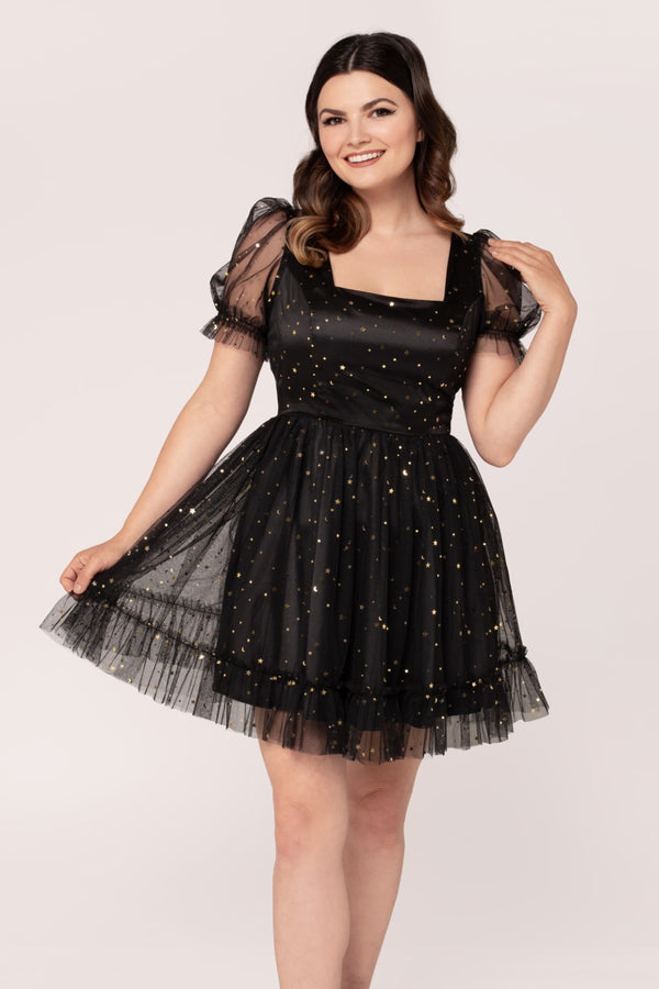 hell bunny Infinity Mini Dress Black