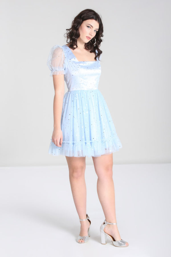 Hell Bunny Infinity Mini Dress Blue
