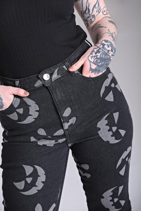 Hell Bunny Jack-O-Lantern Jeans Black