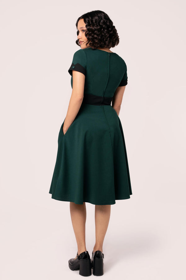 Hell Bunny Jessica Dress Green