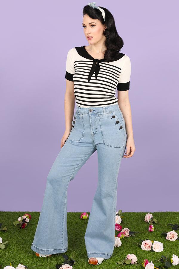 Hell Bunny Jill Jeans Blue