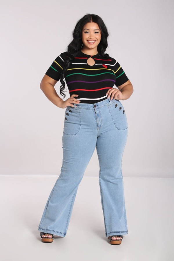 hell bunny Jill Jeans Blue