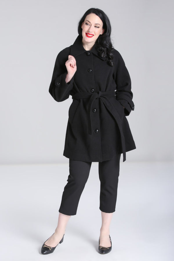 Hell Bunny Juliette Coat Black