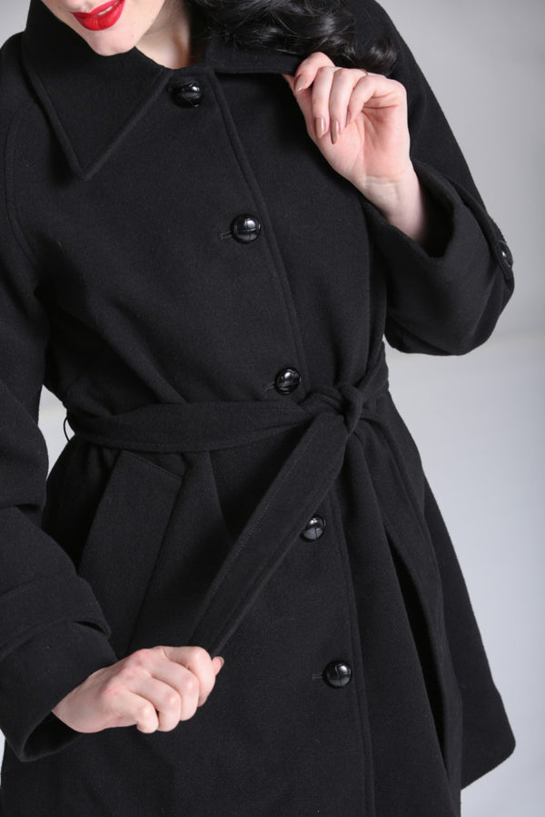Hell Bunny Juliette Coat Black