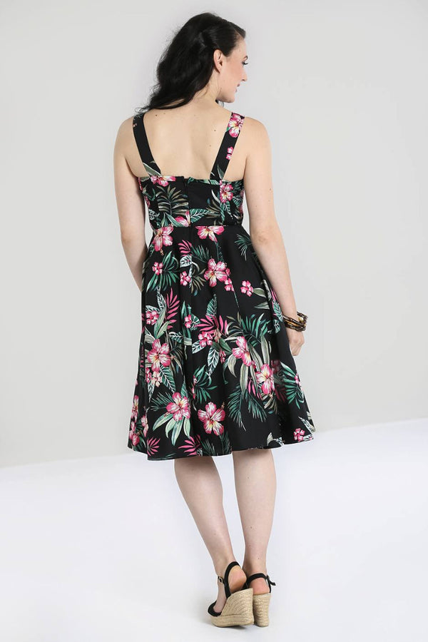 Hell Bunny Kalani 50's Dress Black