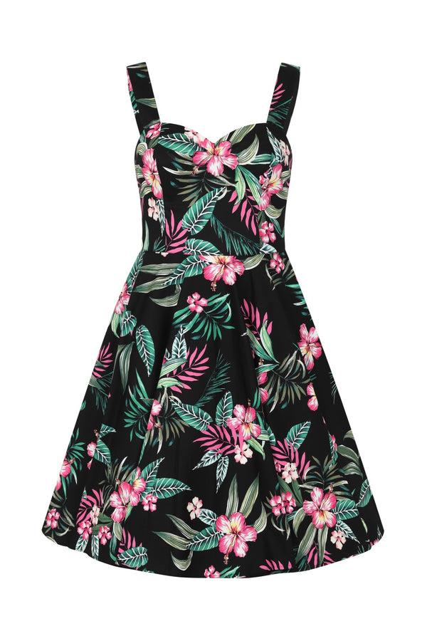Hell Bunny Kalani 50's Dress Black