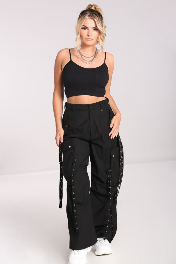 Hell Bunny Kraken Trousers Black
