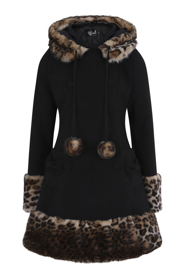 Hell Bunny Leah Jane Coat Black