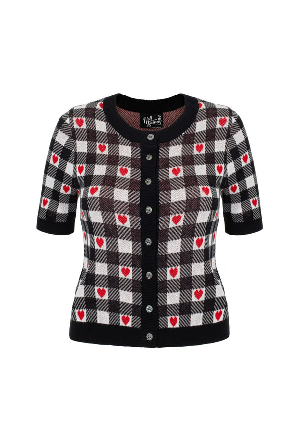 Hell Bunny Leonie Cardigan Black/White