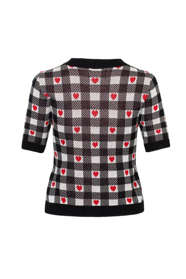 Hell Bunny Leonie Cardigan Black/White