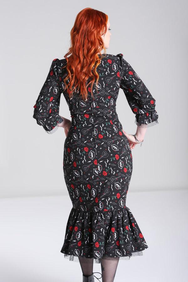 Hell Bunny Lilith Maxi Dress Black