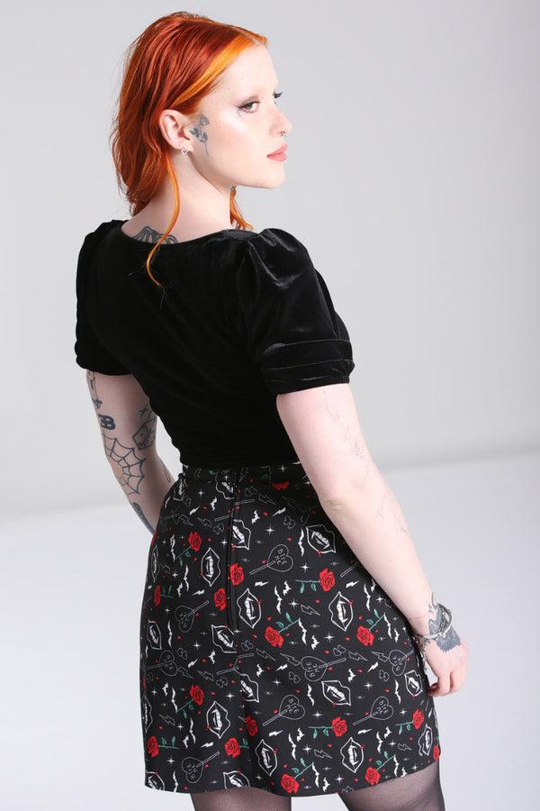 Hell Bunny Lilith Top Black