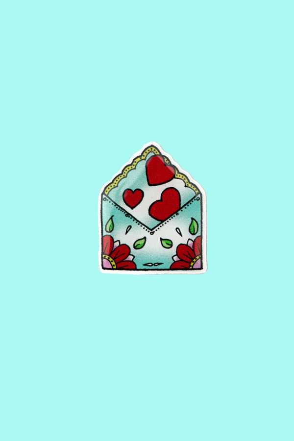 hell bunny Love Note Pin Multi