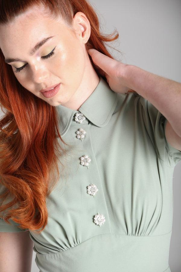 Hell Bunny Maddy Dress Green