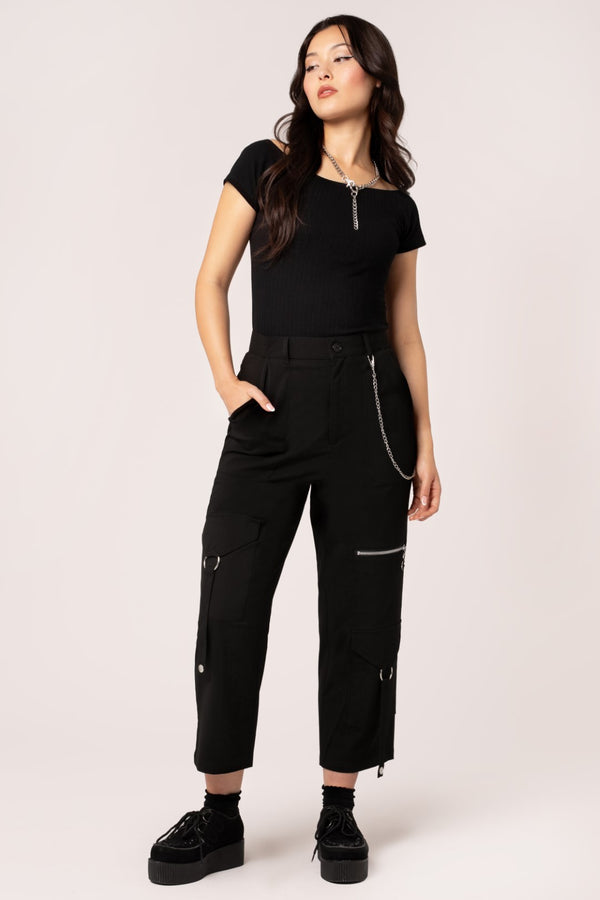 Hell Bunny Mallory Trousers Black