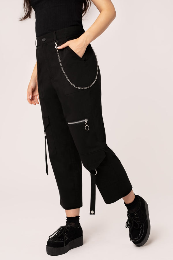 Hell Bunny Mallory Trousers Black