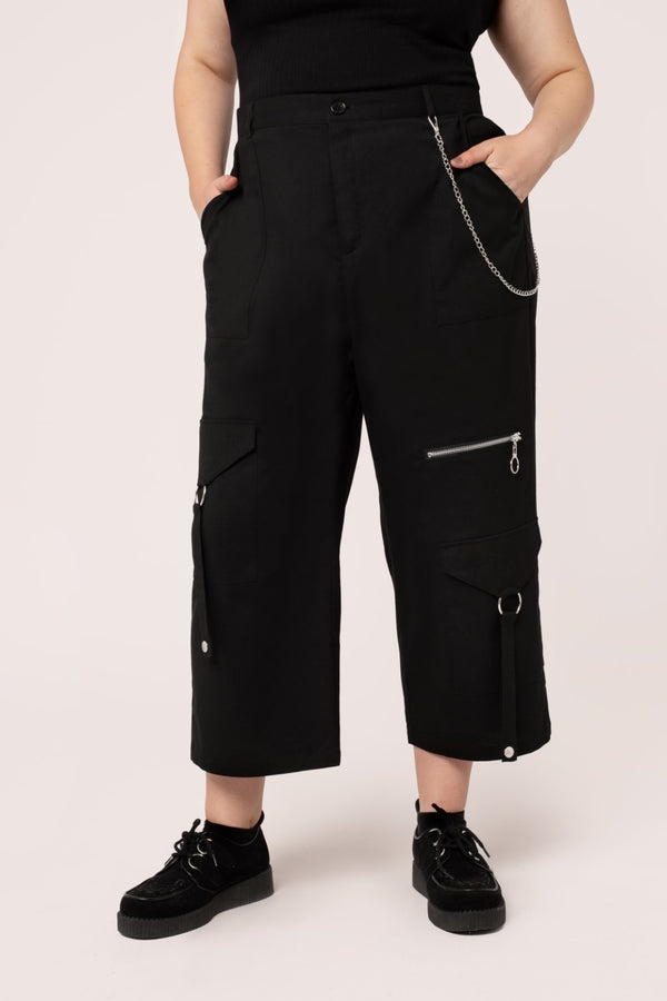 hell bunny Mallory Trousers Black