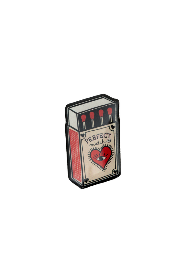 Hell Bunny Match Box Pin Multi