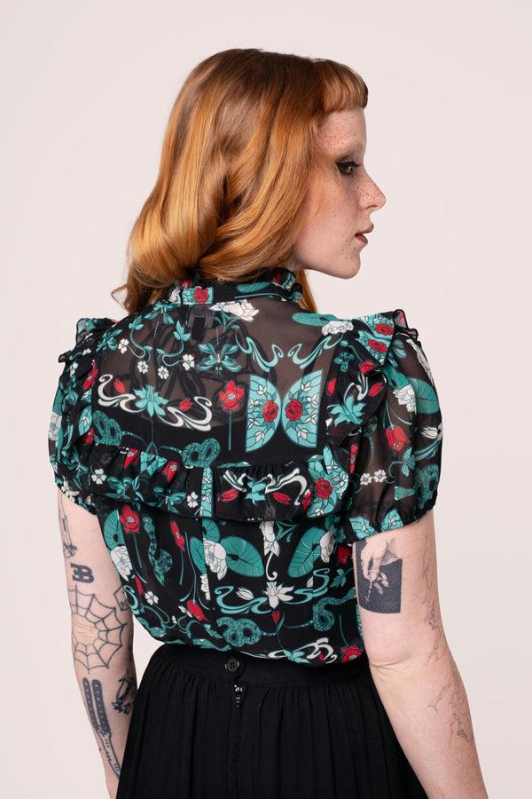 Hell Bunny Medea Blouse Black