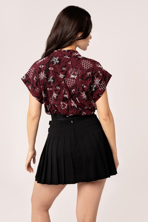 Hell Bunny Mercy Skirt Black