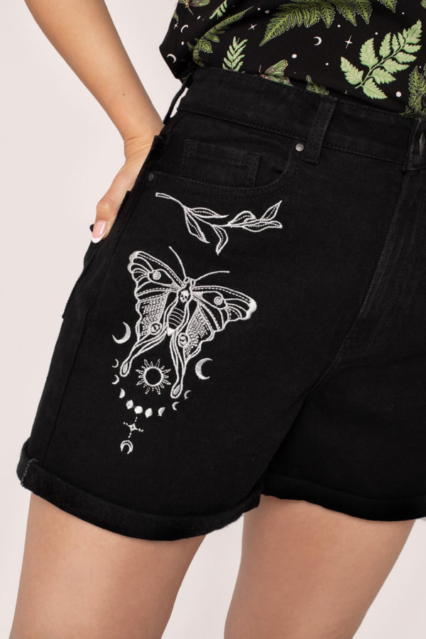 Hell Bunny Metamorphosis Shorts Black