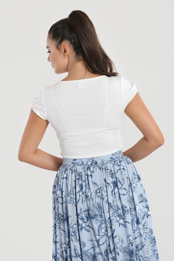 Hell Bunny Mia Top H Ivory