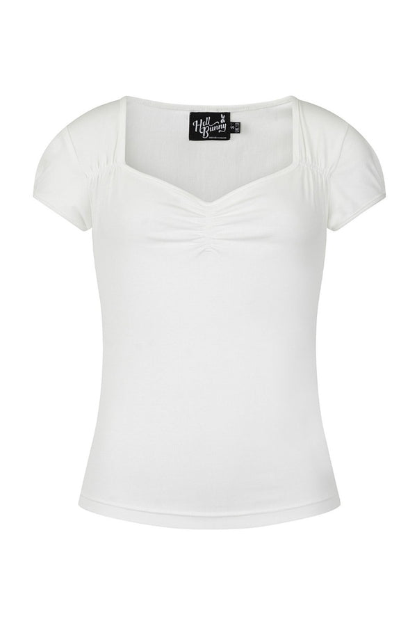 Hell Bunny Mia Top H Ivory