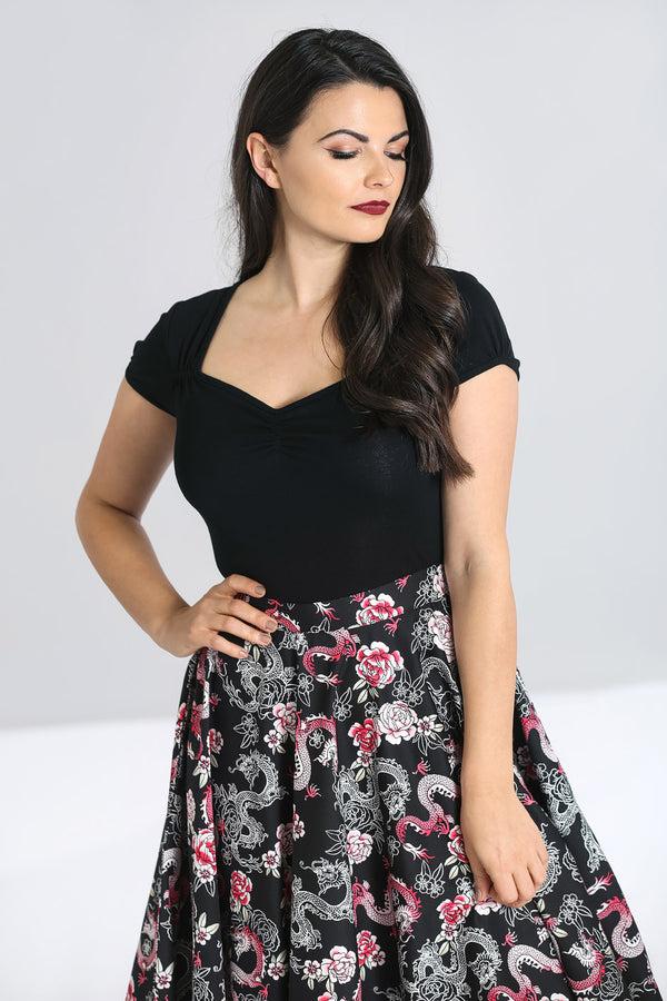 Hell Bunny Mia Top Ivory