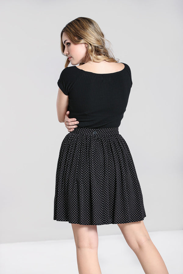 Hell Bunny Miffy Mini Skirt Black