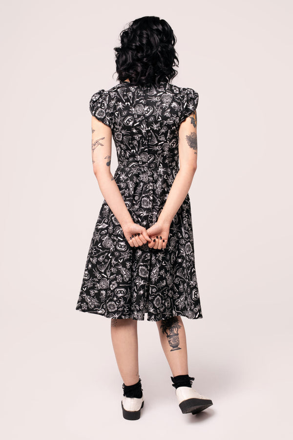 Hell Bunny Mischief Midi Dress Black