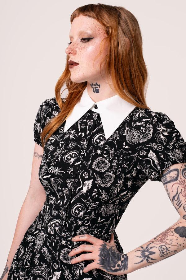 Hell Bunny Mischief Mini Dress Black