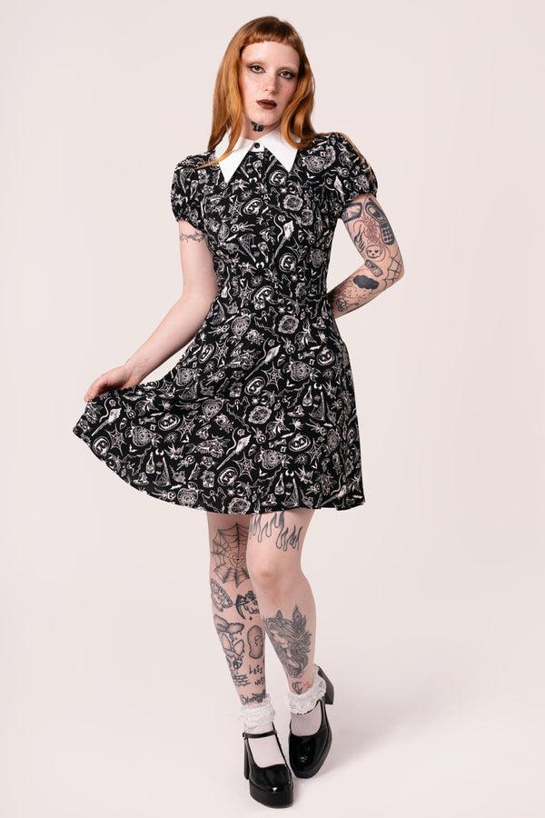 hell bunny Mischief Mini Dress Black