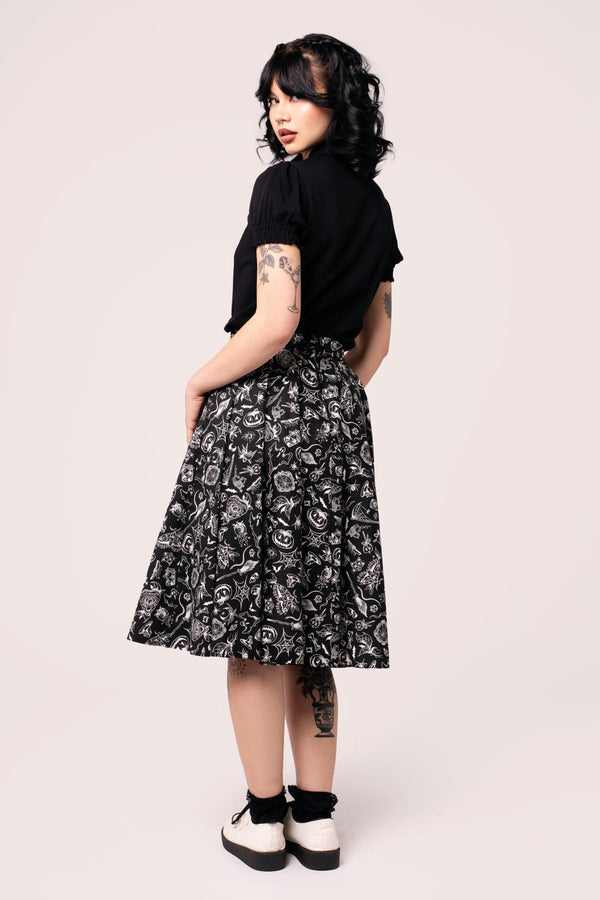 Hell Bunny Mischief Skirt Black