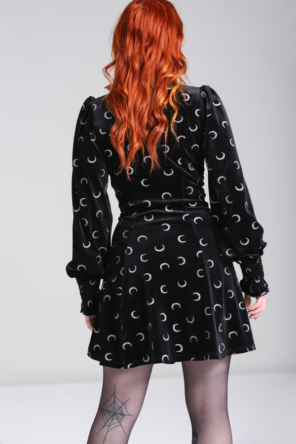 Hell Bunny Misty Moon Dress Black