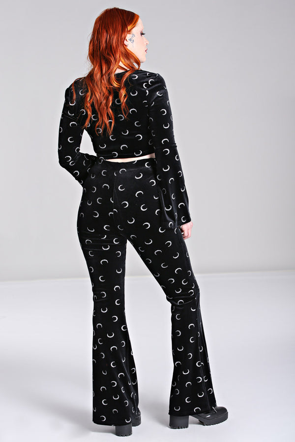 Hell Bunny Misty Moon Trousers Black