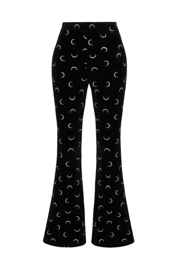 Hell Bunny Misty Moon Trousers Black