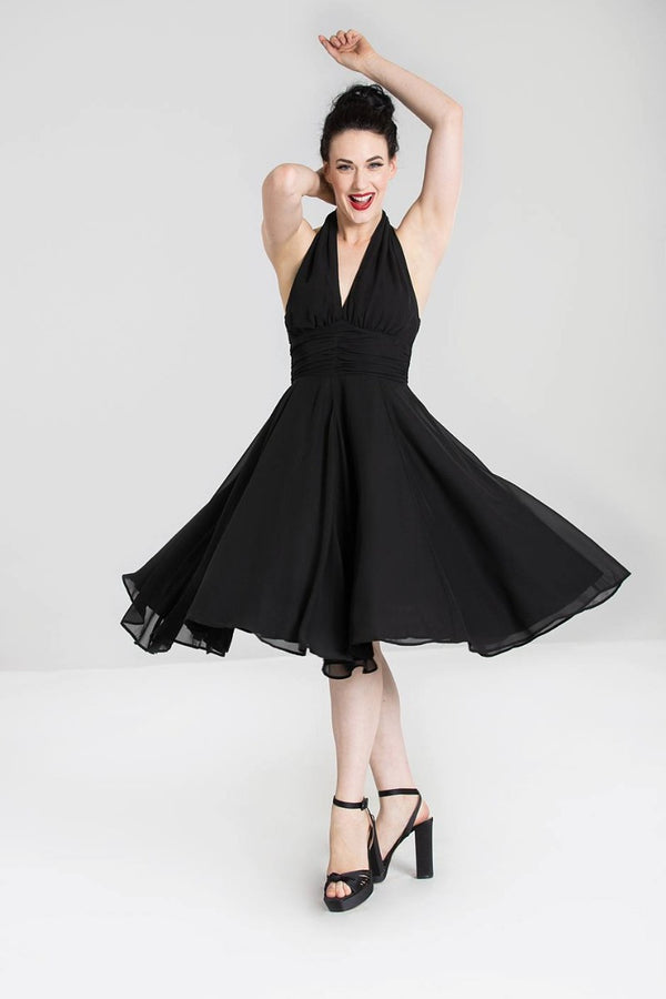 hell bunny Monroe Dress Black