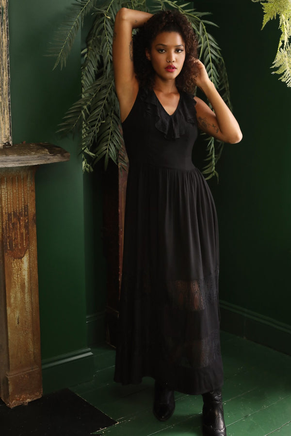 Hell Bunny Mortem Maxi Dress Black
