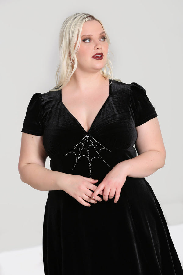 Hell Bunny Morticia Dress Black