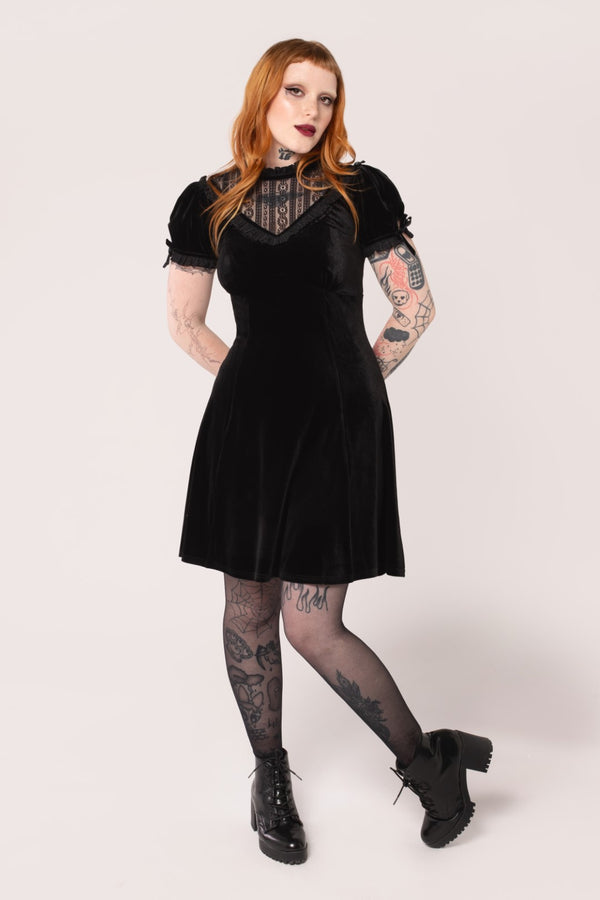 Hell Bunny Mourning Dress Black