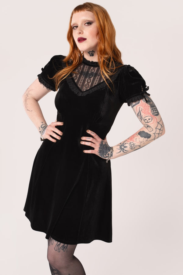 hell bunny Mourning Dress Black