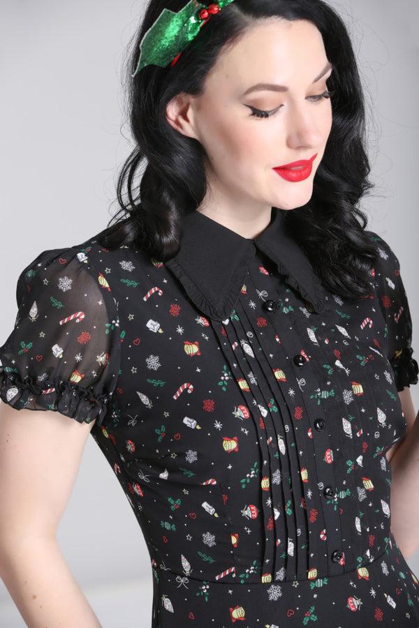 Hell Bunny Natalie Midi Dress Black