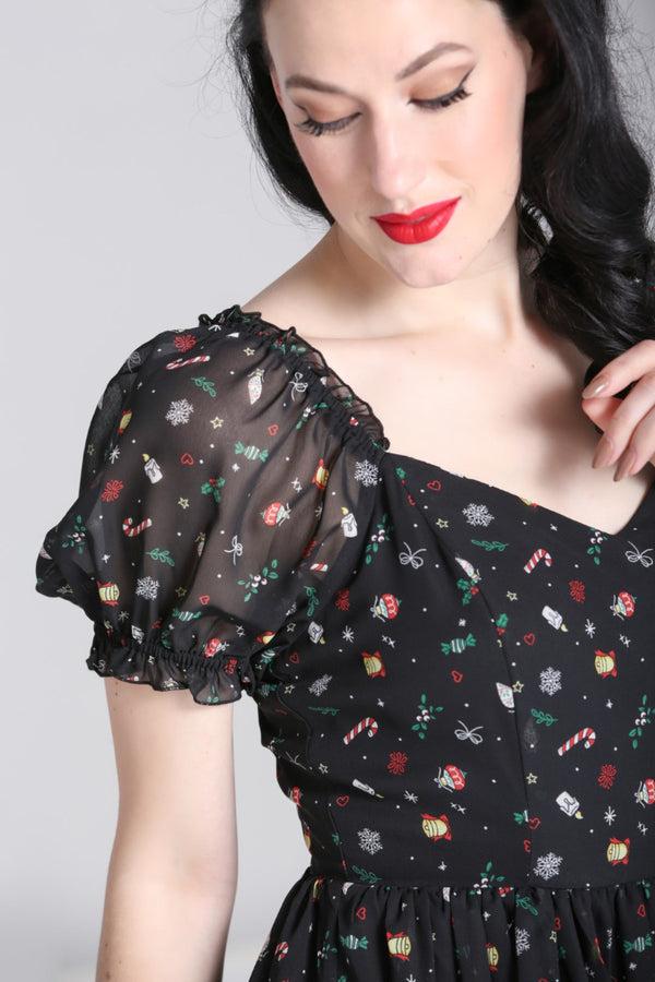 Hell Bunny Natalie Mini Dress Black