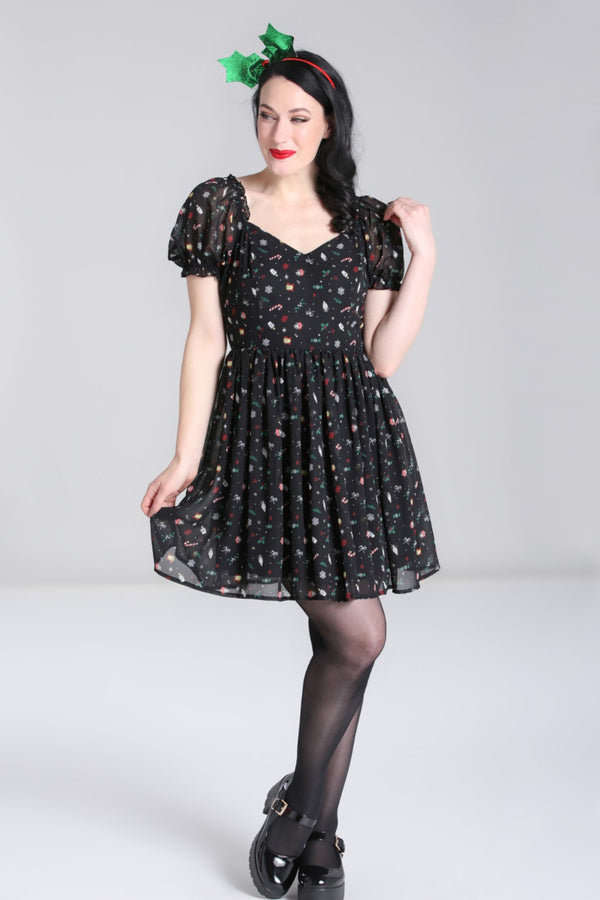 Hell Bunny Natalie Mini Dress Black