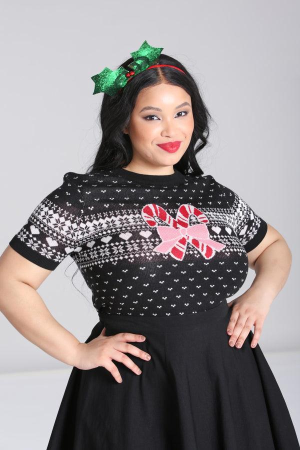 Hell Bunny Natalie Top Black