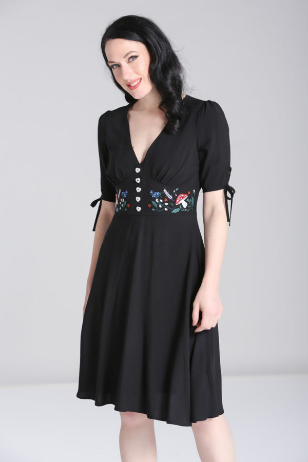 hell bunny Natura Dress Black