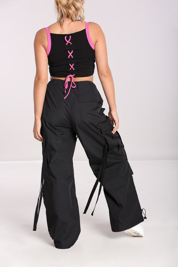 Hell Bunny Nickel Trousers Black