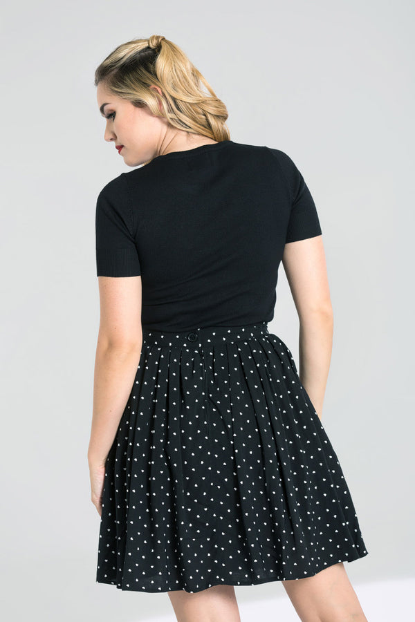 Hell Bunny Non - Valentine Top Black