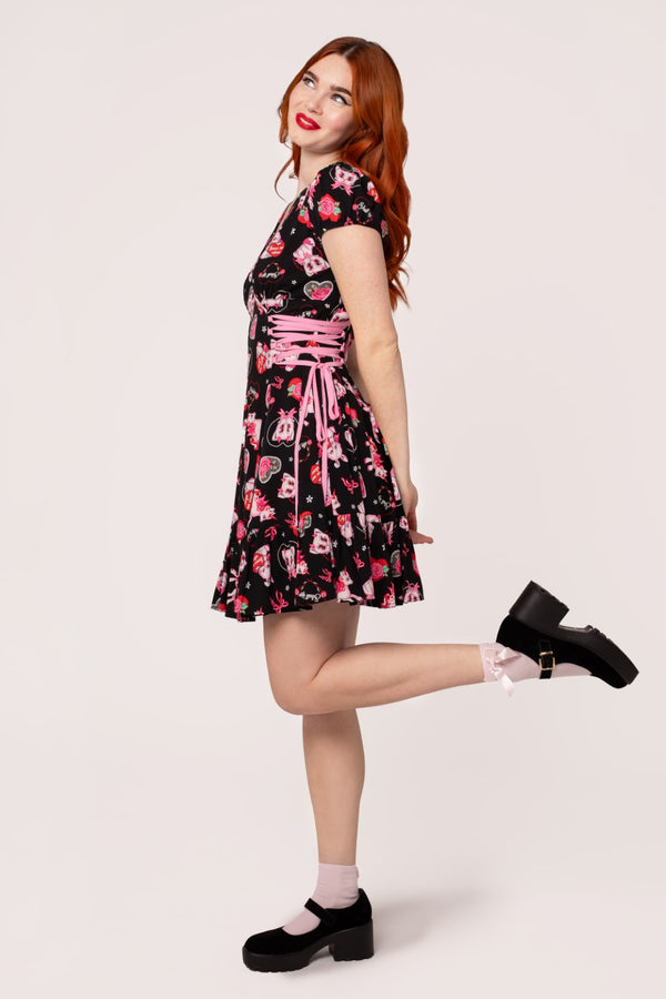 Hell Bunny Not Into You Mini Dress Black